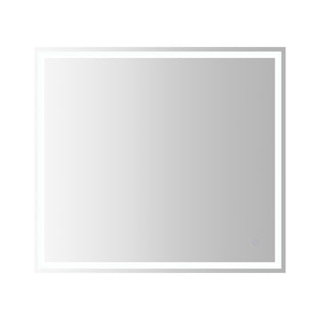 Pax Rectangular Frameless Anti-Fog Aluminum Front/Back-lit Tri-color LED Bathroom Vanity Mirror with Smart Touch Control
